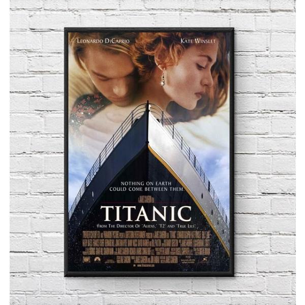 タイタニック 映画ポスター TITANIC US版 黒フレーム付き A3サイズ mi1