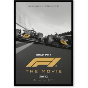 エフワン F1 映画ポスター US版 黒フレーム付き A3サイズ mi2