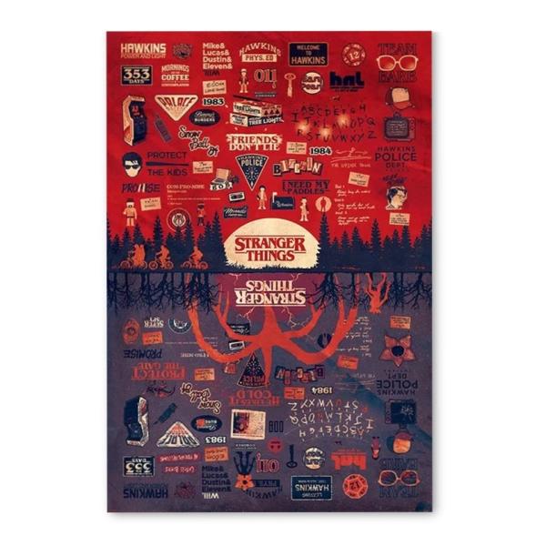 ストレンジャーシングス 映画ポスター シーズン1 US版 24×36インチ (61×91.5cm) ...