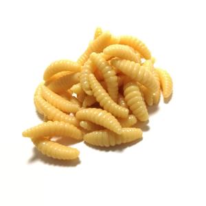 ぶどう虫 ソフトワーム ブドウ虫 肌色 50個...の詳細画像1