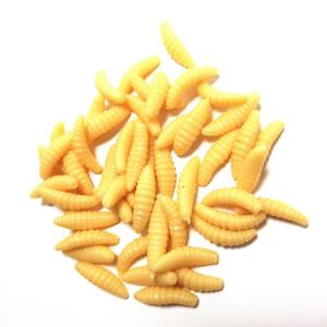 ぶどう虫 ソフトワーム ブドウ虫 肌色 50個...の詳細画像3