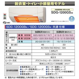 メーカー直送＞SDG-1200GBM 涼風暖房機 浴室用 人感センサー付 : 住設