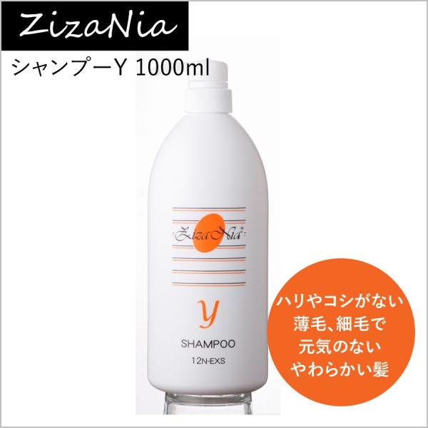 ジザニアシャンプーY 1000ml　天然由来原料100% 超マイルドシャンプー マグワ根皮エキス カ...