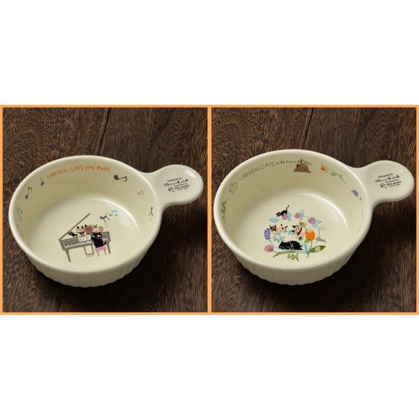 猫雑貨 SHINZI KATOHデザイン アニーブンキャッツ 陶器のグラタン皿 選べる２柄
