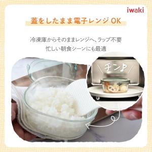 iwaki イワキ 耐熱ガラス 保存容器 グリ...の詳細画像3