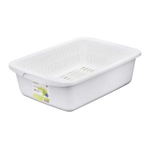 【新品】olayks キッチン | KB-AC026-06-G312 | セット キッチンオーガナイザー ステンレス製湯切りカゴ付き ホワイト 調理器具 調理器具