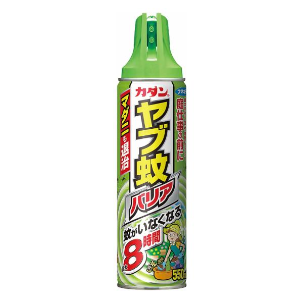 フマキラー カダン ヤブ蚊バリア 550ml 最大8時間有効 殺虫 スプレー エアゾール やぶ蚊 マ...