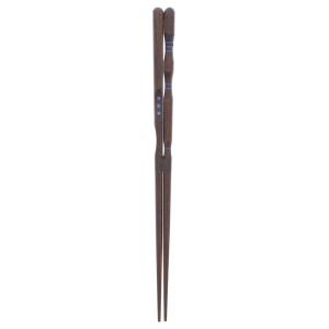 イシダ 三点支持箸 漆 木製 約23cm 日本製 箸 しつけ箸