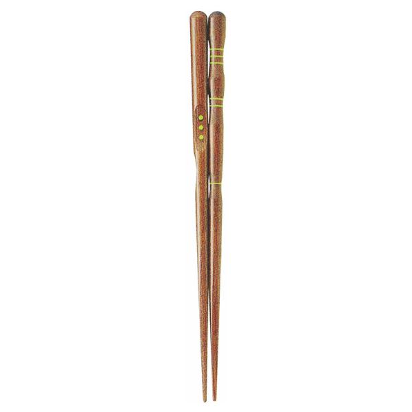 イシダ 三点支持箸 漆 木製 約18cm 子供 右利き用 日本製 箸 しつけ箸