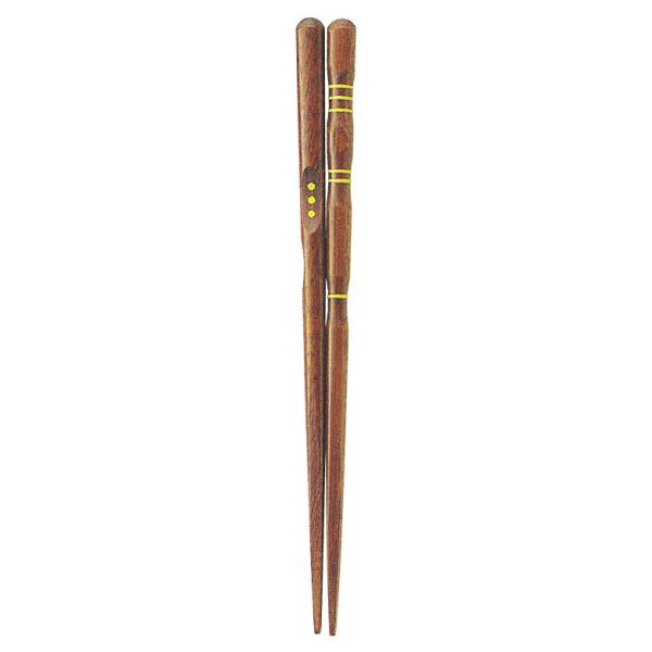 イシダ 三点支持箸 漆 木製 約16.5cm 子供 右利き用 日本製 箸 しつけ箸