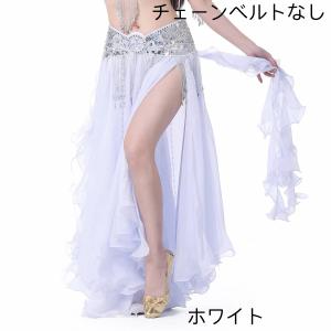 ベリーダンス スカート シフォン ゴールド 黒...の詳細画像1