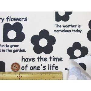 ライクフラワーズ 英字 フラワー・花柄 オック...の詳細画像3