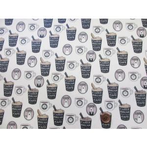 白くまカフェ コーヒー・クマ柄 ツイル生地 コ...の詳細画像2