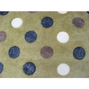 ナチュラルドットフリース　（グリーン）50cm単位