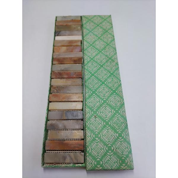 【巴林普通石0.8ｃｍ】 0.8ｘ4ｃｍ 20本 まとめ買い 巴林石 篆刻用 印材 石材 書道用品 ...