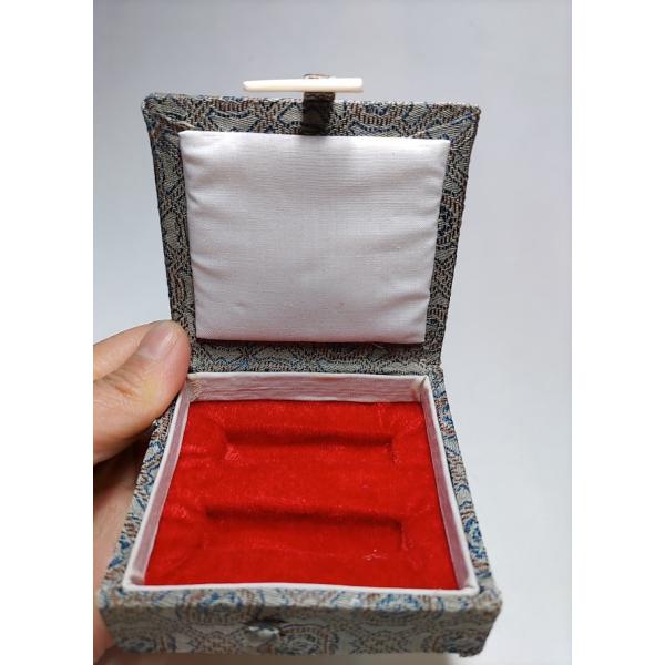 【印箱2本装】４分用 1.0ｃｍまで用 ４分印材二顆用 小箱 錦箱