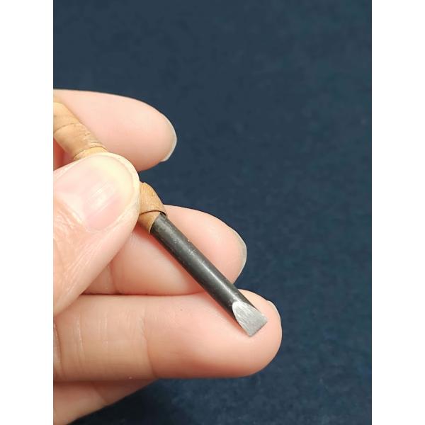 【籐巻丸印刀4ｍｍ】１本 単品 刃幅4mm 箱なし 印刀 上海 彫刻刀 篆刻刀 丸印刀 オリジナル印...