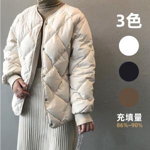 ダウンジャケット女性ショート2023冬韓国版ダイヤ型格子柄丸首小さな白いアヒル暖かさの潮の外ダウンの韓国版