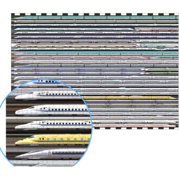 ジグソーパズル 1000ピース 歴代新幹線大集合 （51×73.5cm） 　T-1000-620(テ...