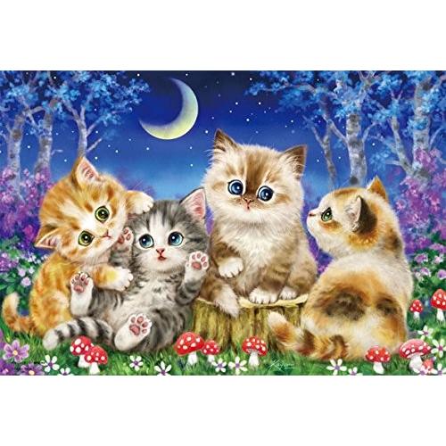 ジグソーパズル 300ピース 原井加代美 月夜であそぼう (26x38cm)　33-148(ビバリー...