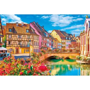 ジグソーパズル ビバリー 1000ピース ジグソーパズル コルマールの花咲く街並  51-284 51-284梱60cm