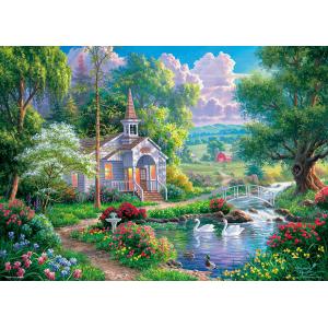 ジグソーパズル ビバリー 600ピース ジグソーパズル 輝く水辺の教会 66-159 66-159梱60cm
