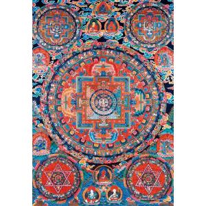 ジグソーパズル 1000ピース 曼荼羅 観音曼荼羅 マイクロピース  (26×38cm)　M81-5...