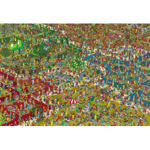 ・ジグソーパズル 1000マイクロピース ウォーリーをさがせ Where's Wally? はなをくすぐる夢の花園 (38×26cm)　1000M-011(ビバリー)梱60cm｜ジグソーパズル友蔵