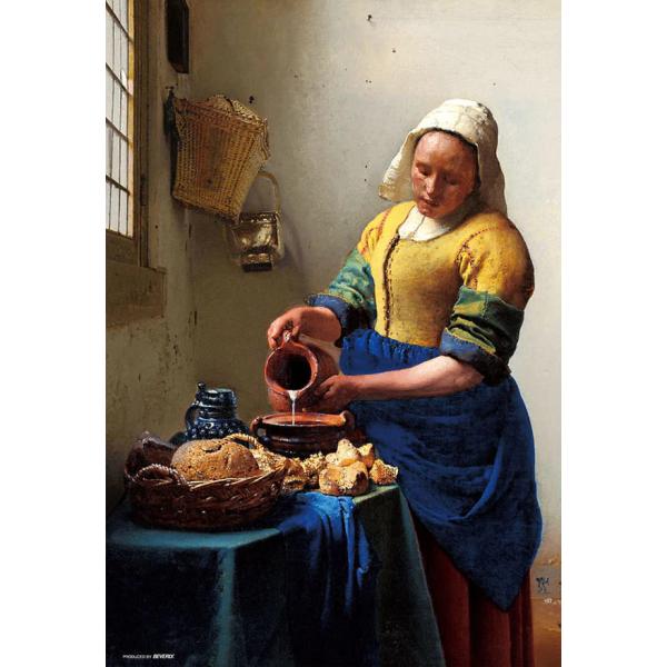 ・ジグソーパズル 1000マイクロピース フェルメール 牛乳を注ぐ女  （38×26cm)　1000...