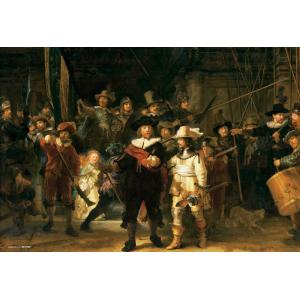 ・ジグソーパズル 1000マイクロピース  レンブラント  夜警  (38×26cm)　1000M-...