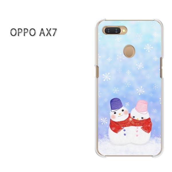 AX7 ケース カバー OPPO 楽天モバイル デザイン ゆうパケット送料無料  雪だるま（A）/a...