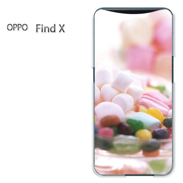 FindX ケース カバー OPPO Find X ゆうパケ送料無料 デザイン ゼリービーンズ・マシ...