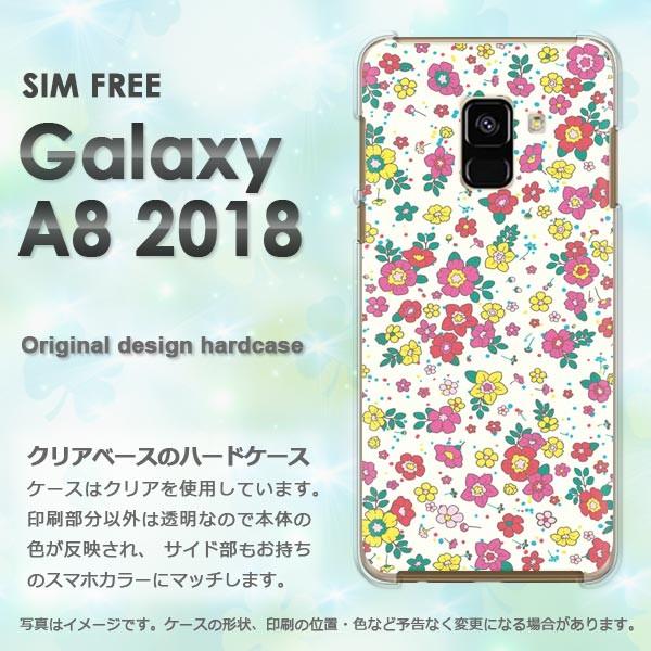 Galaxy A8 2018 ケース ゆうパケット送料無料 ギャラクシー デザイン  小花/gala...