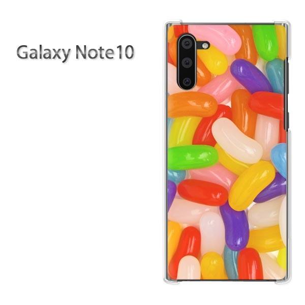 GalaxyNote10 ケース カバー デザイン ゆうパケ送料無料   スイーツ・ゼリービーンズ（...