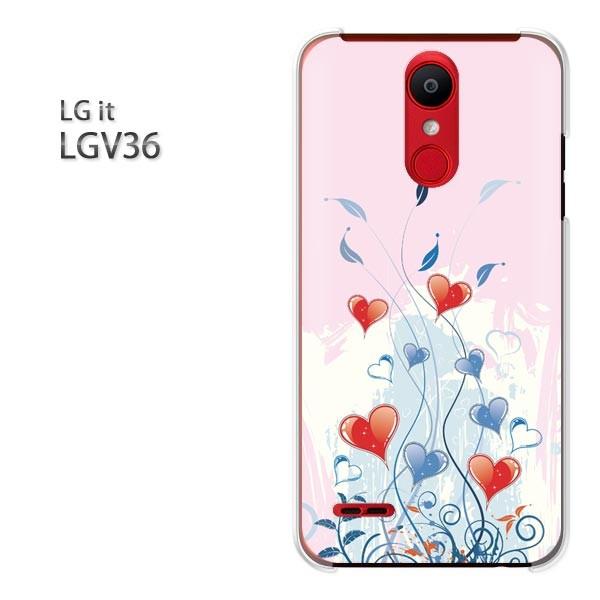 LG it LGV36 スマホケース カバー デザイン ゆうパケ送料無料 ハート144/lgv36-...