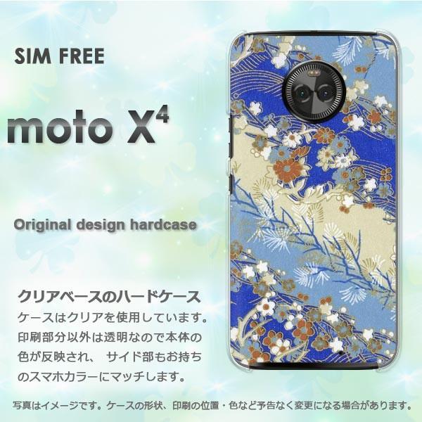 moto X4 ケース カバー MOTOROLA デザイン ゆうパケ送料無料 和柄（D）/motox...