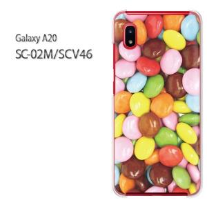 Galaxy A20 SC-02M SCV46 ギャラクシー galaxya20 ハードケース デザイン マーブルチョコレート/sc02m-M615