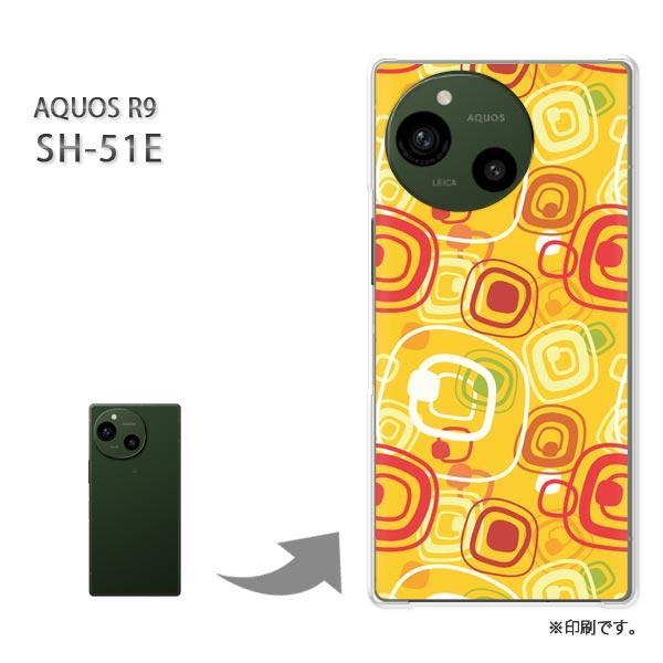 SH-51E AQUOS R9 カバー ハードケース デザイン レトロ034/sh51e-PM034