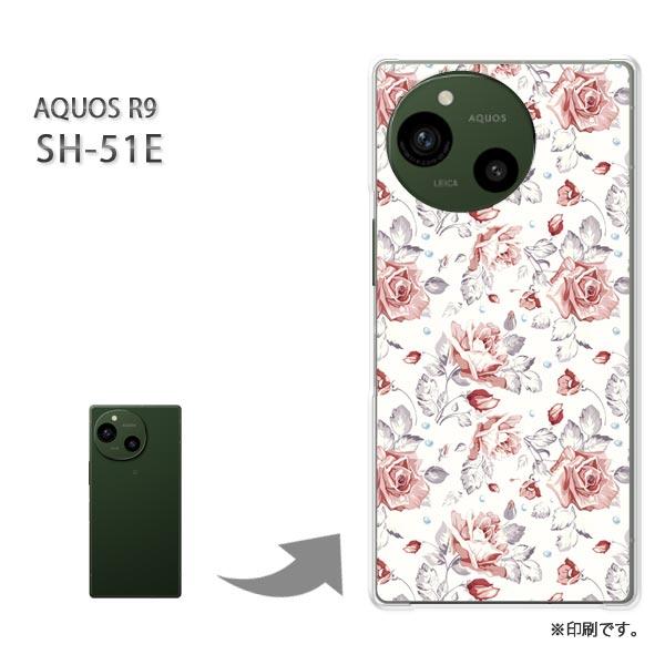SH-51E AQUOS R9 カバー ハードケース デザイン バラ035/sh51e-PM035