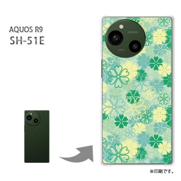 SH-51E AQUOS R9 カバー ハードケース デザイン フラワー052/sh51e-PM05...