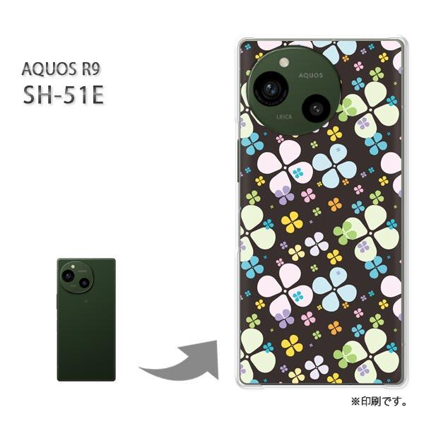 SH-51E AQUOS R9 カバー ハードケース デザイン ハッピークローバー086/sh51e...
