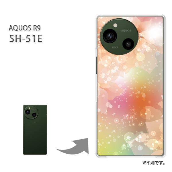 SH-51E AQUOS R9 カバー ハードケース デザイン フラワー174/sh51e-PM17...