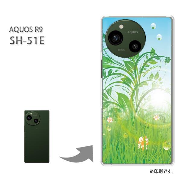 SH-51E AQUOS R9 カバー ハードケース デザイン フラワー269/sh51e-PM26...