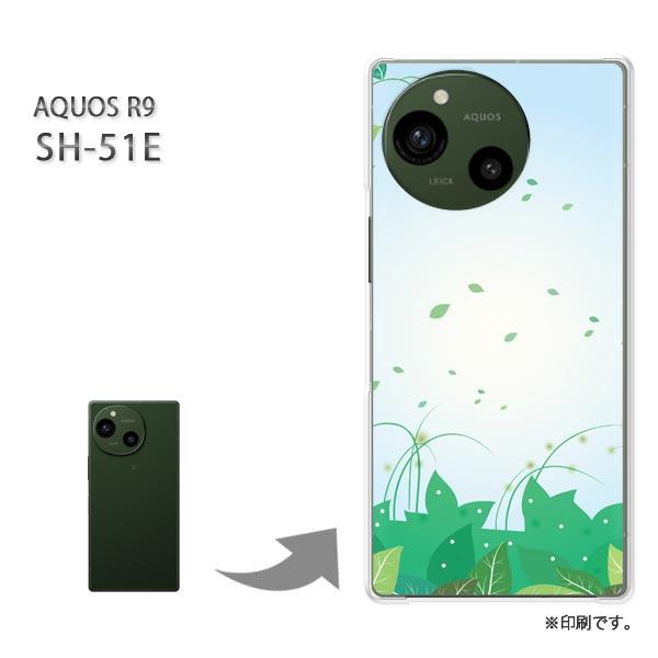 SH-51E AQUOS R9 カバー ハードケース デザイン フラワー272/sh51e-PM27...