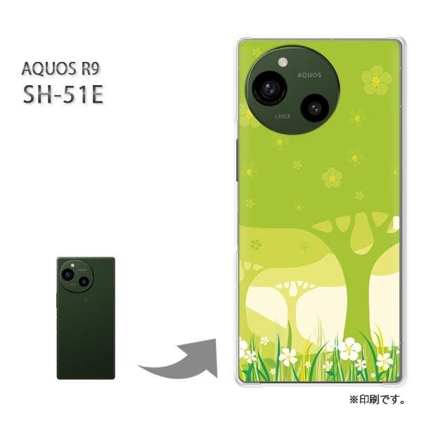 SH-51E AQUOS R9 カバー ハードケース デザイン フラワー274/sh51e-PM27...