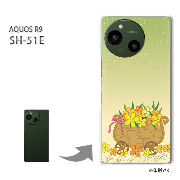 SH-51E AQUOS R9 カバー ハードケース デザイン フラワー285/sh51e-PM28...