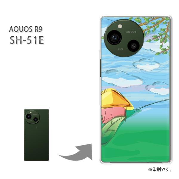 SH-51E AQUOS R9 カバー ハードケース デザイン 空295/sh51e-PM295
