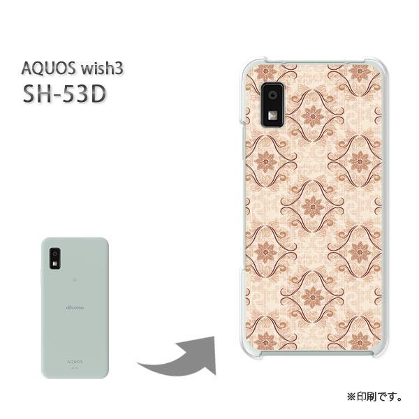 SH-53D AQUOS wish3 カバー ハードケース デザイン ゆうパケ送料無料 レトロ010...