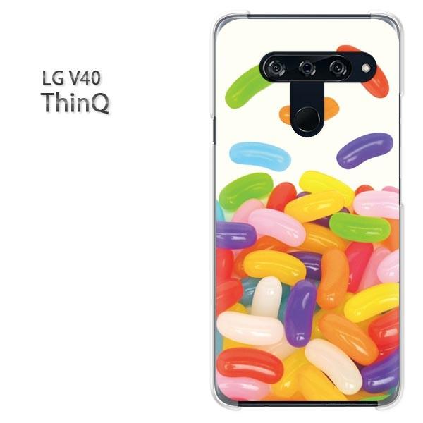 LG V40 ThinQ ケース カバー デザイン ゆうパケ送料無料  ゼリービーンズ/v40-M5...