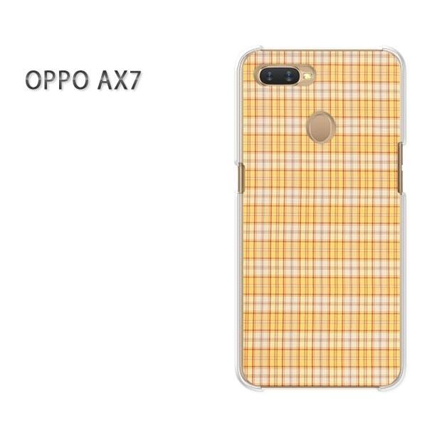 AX7 ケース カバー OPPO 楽天モバイル デザイン ゆうパケット送料無料チェック(ベージュ)/...